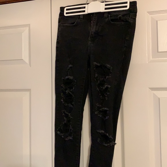 black ripped jeggings - Picture 2 of 3